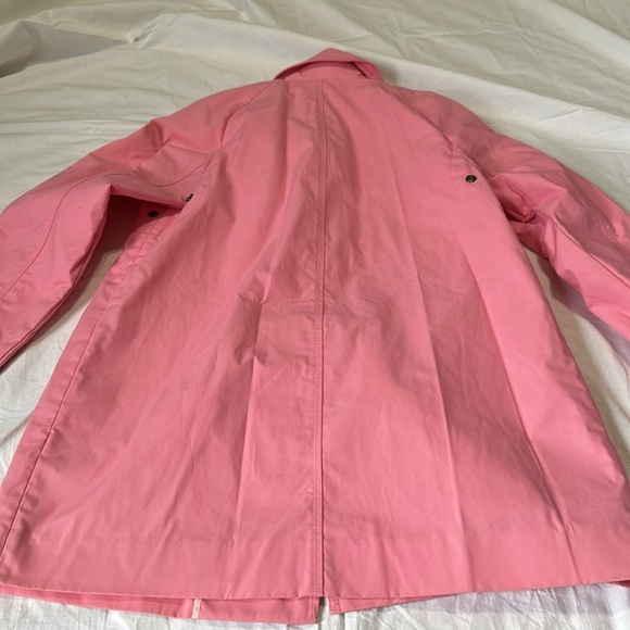 Talbots Pink Spring Button Down Jacket Size 4 100 % Cotton - Picture 8 of 8